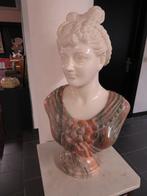 marmeren buste, +- 60 cm hoog, 36,5 kg, Enlèvement