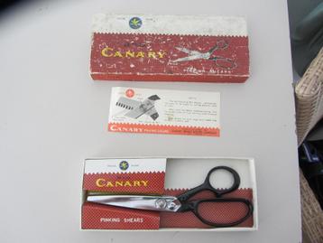 Kartelschaar Vintage Red Canary in doos , schaar heel goede 