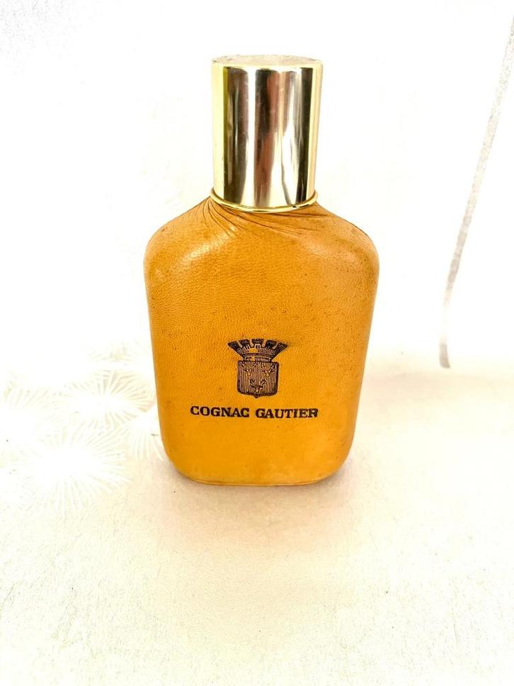 Cognac Gautier relatiegeschenk voor Esso 1970-1980 VOL 70 cl, Verzamelen, Wijnen, Zo goed als nieuw, Overige typen, Frankrijk