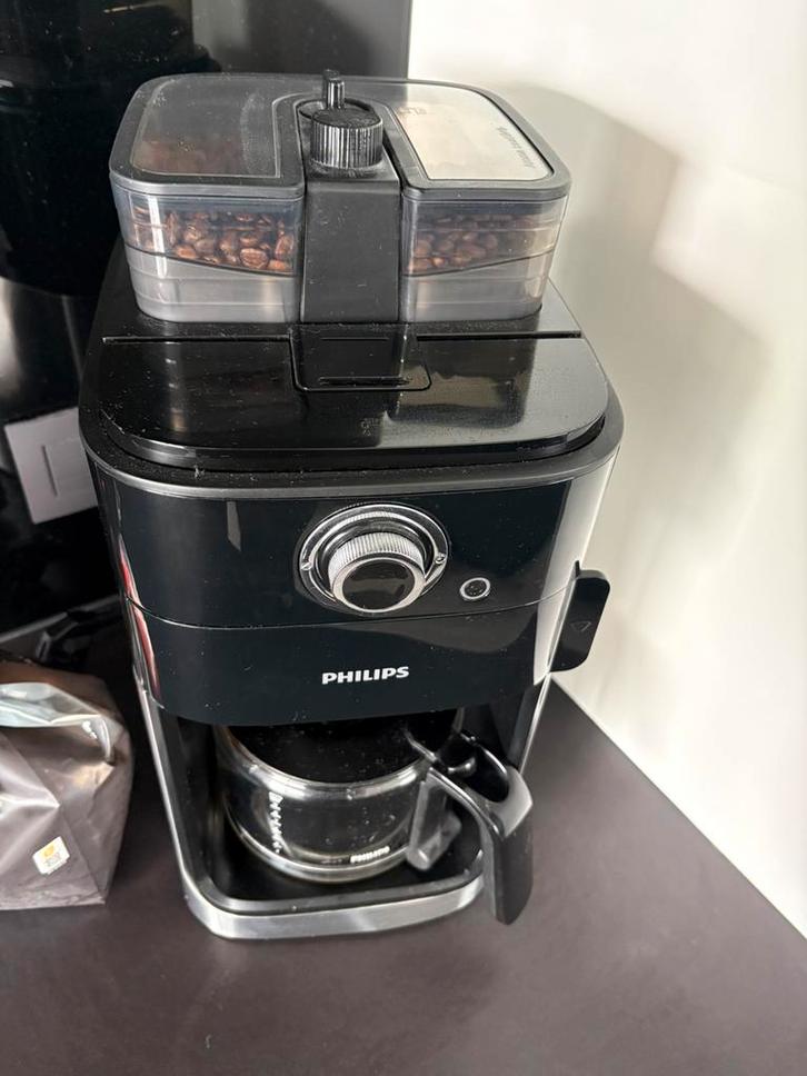 Philips grind en brew. Topper maalt de bonen per tas., Elektronische apparatuur, Koffiezetapparaten, Zo goed als nieuw, Gemalen koffie