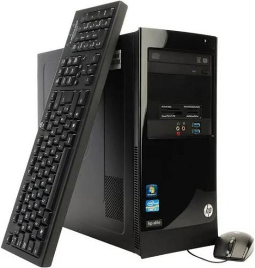 HP Elite 7500 series MT + monitor 24´´, Informatique & Logiciels, Ordinateurs de bureau, Utilisé, HDD, 8 GB, Avec carte vidéo