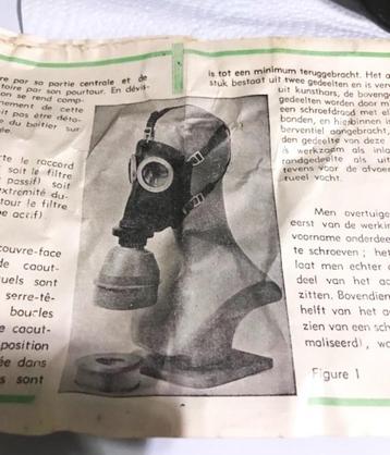 WW2 Masque à Gaz L702 Taille 3 👀😎🤗👍, Enlèvement ou Envoi, Armée de terre, Autres types