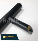 Deurtrekkers zwart, inox, raambeslag, raamroosters, 9005, Glas, Ramenhal, Ophalen of Verzenden, Buitendeur