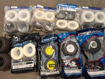 Lot rc banden voor 1/10 offroad beschikbaar voor biedingen