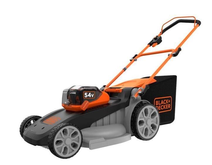 Black+Decker accu grasmaaier 54V Li-Ion met 2 accu's, Jardin & Terrasse, Tondeuses à gazon, Utilisé, Tondeuses à gazon sur batterie