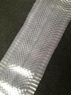 breed stuk echt slangenleder middelgrijs arduingrijs, Gebruikt, Leer of Kunstleer, Ophalen of Verzenden, Grijs