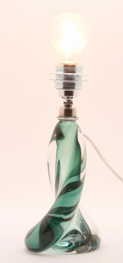 Val Saint Lambert 'TwistLight'  smaragdgroen, Antiek en Kunst, Antiek | Glaswerk en Kristal, Ophalen of Verzenden