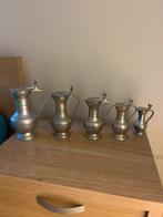 6 tinnen kannetjes, Ophalen