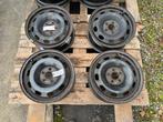 4 jantes en tôle VAG 5x100 15 pouces, Enlèvement, Utilisé, Seat