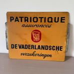 Tekstbord De Vaderlandsche verzekeringen, Ophalen of Verzenden, Zo goed als nieuw