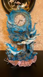 horloge bleue mer avec des dauphins bleu, Collections, Autres types, Utilisé