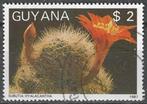Guyana 1988 - Yvert 1769MP - Cactusbloemen (ST), Timbres & Monnaies, Timbres | Afrique, Affranchi, Envoi