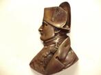 antiek bronzen plaat Napoleon veldheer plaque origin. patina, Ophalen of Verzenden