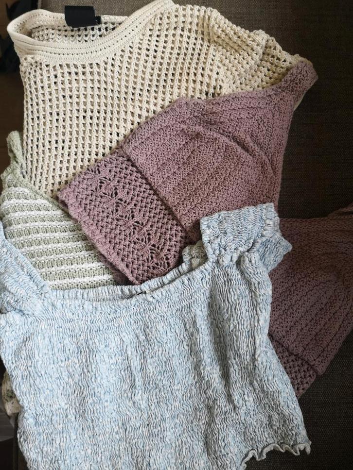 4 leuke topjes - 10 euro - maat S, Kleding | Dames, Topjes, Beige, Ophalen