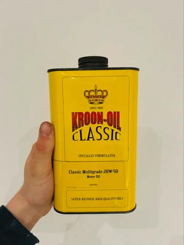 Bidon d’huile Olieblik olie blik oil can Kroon oil  beschikbaar voor biedingen