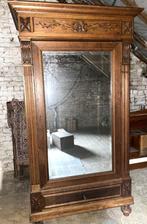 Vintage spiegelkast - vervaardigd door grootvader, Antiek en Kunst, Ophalen