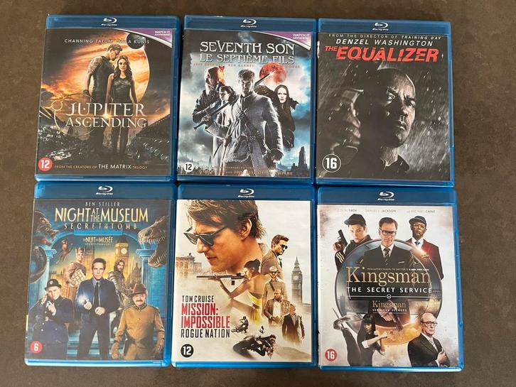 6 Blockbusters op Bluray, CD & DVD, Blu-ray, Comme neuf, Action, Enlèvement ou Envoi