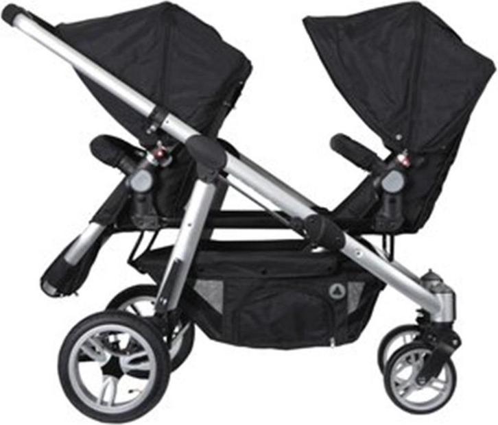 Duo kinderwagen, Kinderen en Baby's, Kinderwagens en Combinaties, Gebruikt, Kinderwagen, Overige merken, Duowagen, Luchtbanden