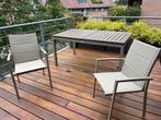 Table de jardin avec chaises assorties, Ophalen, Zo goed als nieuw, Rechthoekig, Aluminium