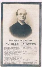 Priester. Lauwers Achille. ° Ingelmunster 1864 † Brugge 1910, Verzamelen, Bidprentjes en Rouwkaarten, Bidprentje, Ophalen of Verzenden
