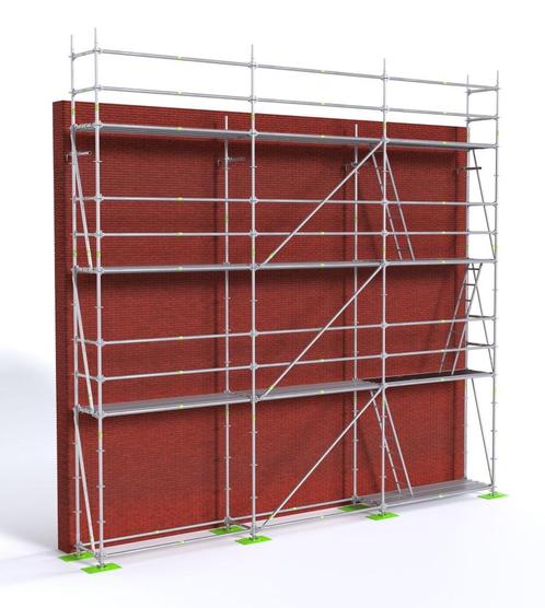 Stelling Steiger Echafaudage, Doe-het-zelf en Bouw, Steigers, Nieuw, Gevelsteiger, 5 meter of hoger, Ophalen