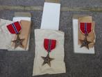 Wo2 US originele bronze stars, Ophalen of Verzenden, Landmacht, Lintje, Medaille of Wings