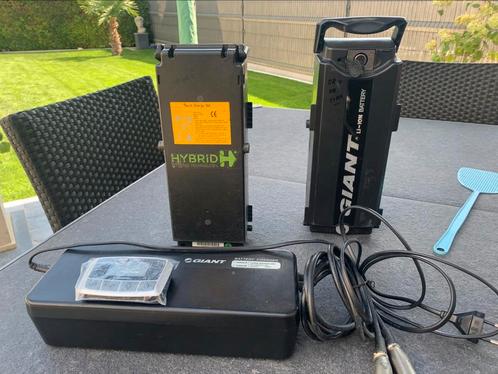 giant twist double power accu’s oplader en display, Fietsen en Brommers, Elektrische fietsen, Gebruikt, Giant, 50 km per accu of meer