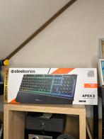 Steelseries Apex3 gaming keyboard, Clavier gamer, Azerty, Comme neuf, Enlèvement