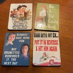 Vintage: 4 heel mooie onderzetters. Cadeautip!, Ophalen of Verzenden
