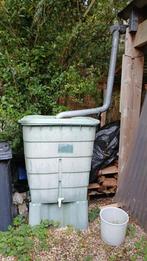 Vierkante regenton met kraantje, Kunststof, Gebruikt, Met kraantje, 150 liter of meer