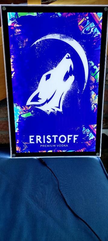 Eristoff verlicht bord beschikbaar voor biedingen