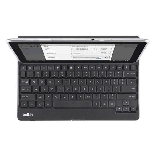 Belkin YourType bluetooth Keyboard / cover + voor tablet, Computers en Software, Toetsenborden, Gebruikt, Azerty, Draadloos, Ophalen of Verzenden
