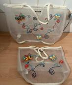 Morgan set van 2 strandtassen (25€) doorkijk/parels  NIEUW, Handtassen en Accessoires, Tassen | Damestassen, Ophalen, Nieuw, Wit