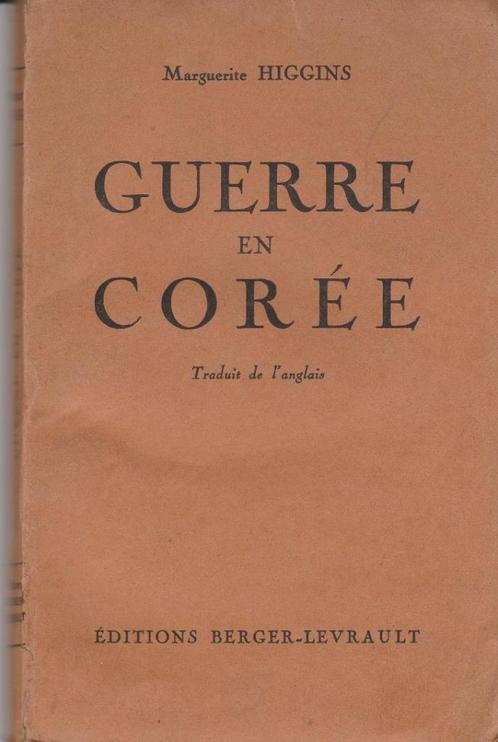 Guerre en Corée Marguerite Higgins, Boeken, Oorlog en Militair, Gelezen, Algemeen, 1945 tot heden, Ophalen of Verzenden
