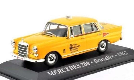 Mercedes 200 - Taxi de Bruxelles - 1966 -, Hobby & Loisirs créatifs, Voitures miniatures | 1:43, Neuf, Voiture, Autres marques