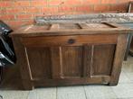Houten kist, Huis en Inrichting, Woonaccessoires | Kisten, Ophalen, Gebruikt, Eikenhout