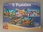 Doos met 5 Clementoni-puzzels van Disney „Winnie the Pooh”, Ophalen of Verzenden, Gebruikt