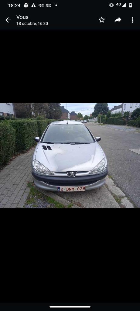 Peugeot 206 essence année 2006 prêt à immatriculer CT VIERGE, Auto's, Peugeot, Particulier, ABS, Airbags, Centrale vergrendeling