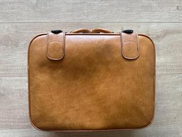 Vintage lederen reiskoffer Spartanite, Enlèvement, Maison et Meubles