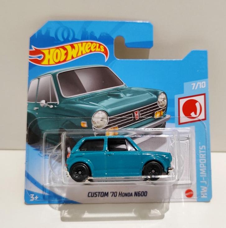 Hot Wheels Custom '70 Honda N600 Groen (2021), Hobby en Vrije tijd, Modelauto's | Overige schalen, Ophalen of Verzenden