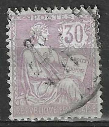 Frankrijk 1902 - Yvert 128 - Type Mouchon - Retouche  (ST) beschikbaar voor biedingen