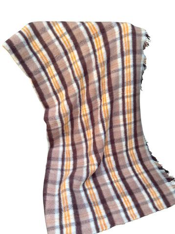 SOLEMIO wol deken geruit 240x220 cm - NIEUWSTAAT beschikbaar voor biedingen