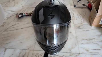 Casque Scorpion EXO-1400 EVO Air  + Intercom Cardo Spirit HD, Enlèvement, S, Casque intégral