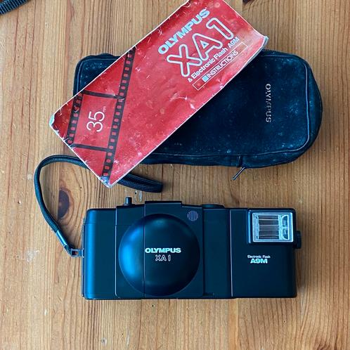 Olympus XA-1, A9M flitser* als nieuw/nieuw, Audio, Tv en Foto, Fotocamera's Analoog, Olympus, Ophalen of Verzenden