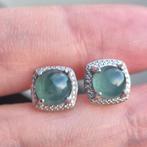 Boucles d'oreilles en jadéite naturelle de type A, Puces ou Clous, Autres couleurs, Comme neuf, Envoi