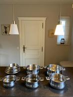 Kookpotten set Demeyere, Huis en Inrichting, Keuken | Potten en Pannen, Ophalen, Inox, Gebruikt, Keramische plaat