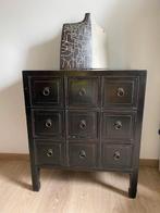 Commode chinoise 9 tiroirs en bois de rose lire descriptif, Maison & Meubles, Asiatique, 5 tiroirs ou plus, Enlèvement, Utilisé