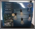 Feestverlichting Lumineo 9,5m 20LED Warm Wit, Tuin en Terras, Buitenverlichting, Led strip, Waterbestendig, Netvoeding, Kunststof