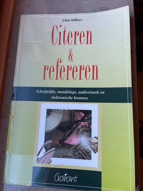 Boek “Citeren en refereren”, Boeken, Studieboeken en Cursussen, Zo goed als nieuw, Ophalen