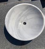 Waskom rond carrara white 43x43x15, Doe-het-zelf en Bouw, Ophalen, Nieuw, Steen, Wastafel